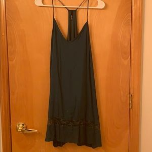 Emerald Green Spaghetti  Strap Dress